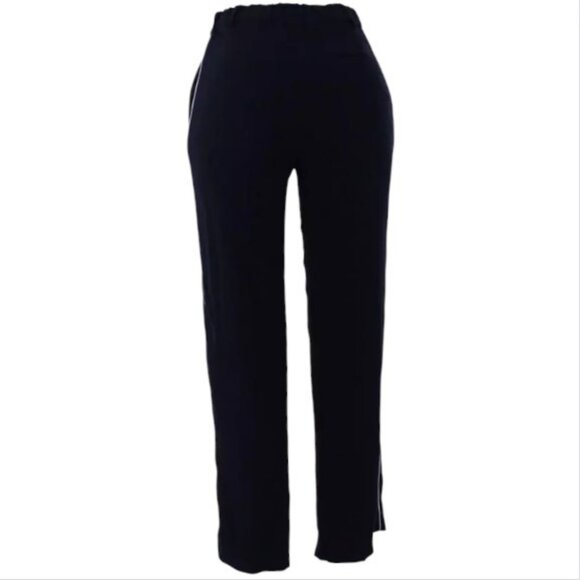 Maje navy blue with pink side stripe pants size 38 NWT - Picture 5 of 5